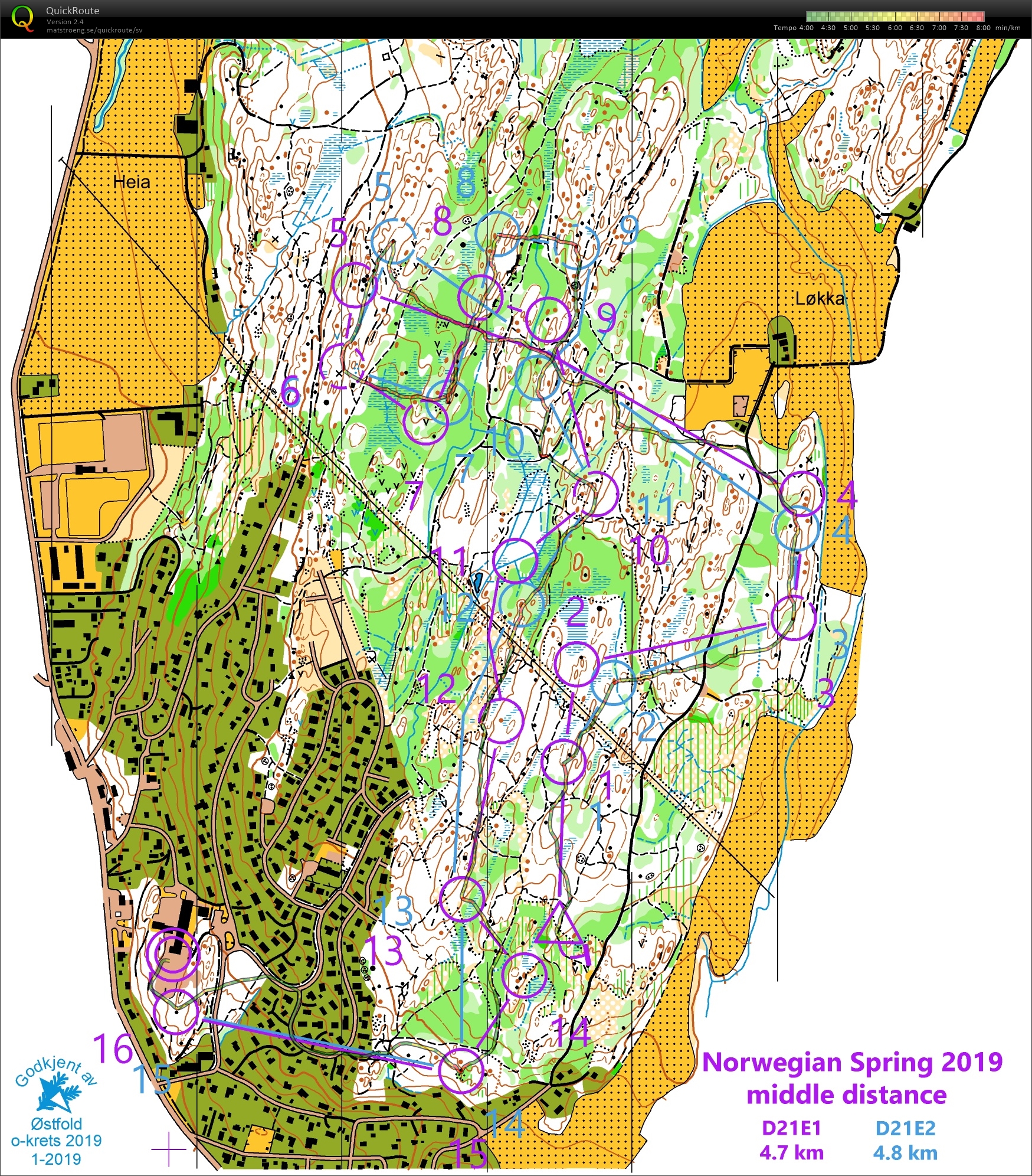 Norwegian Spring medeldistans (06.04.2019)