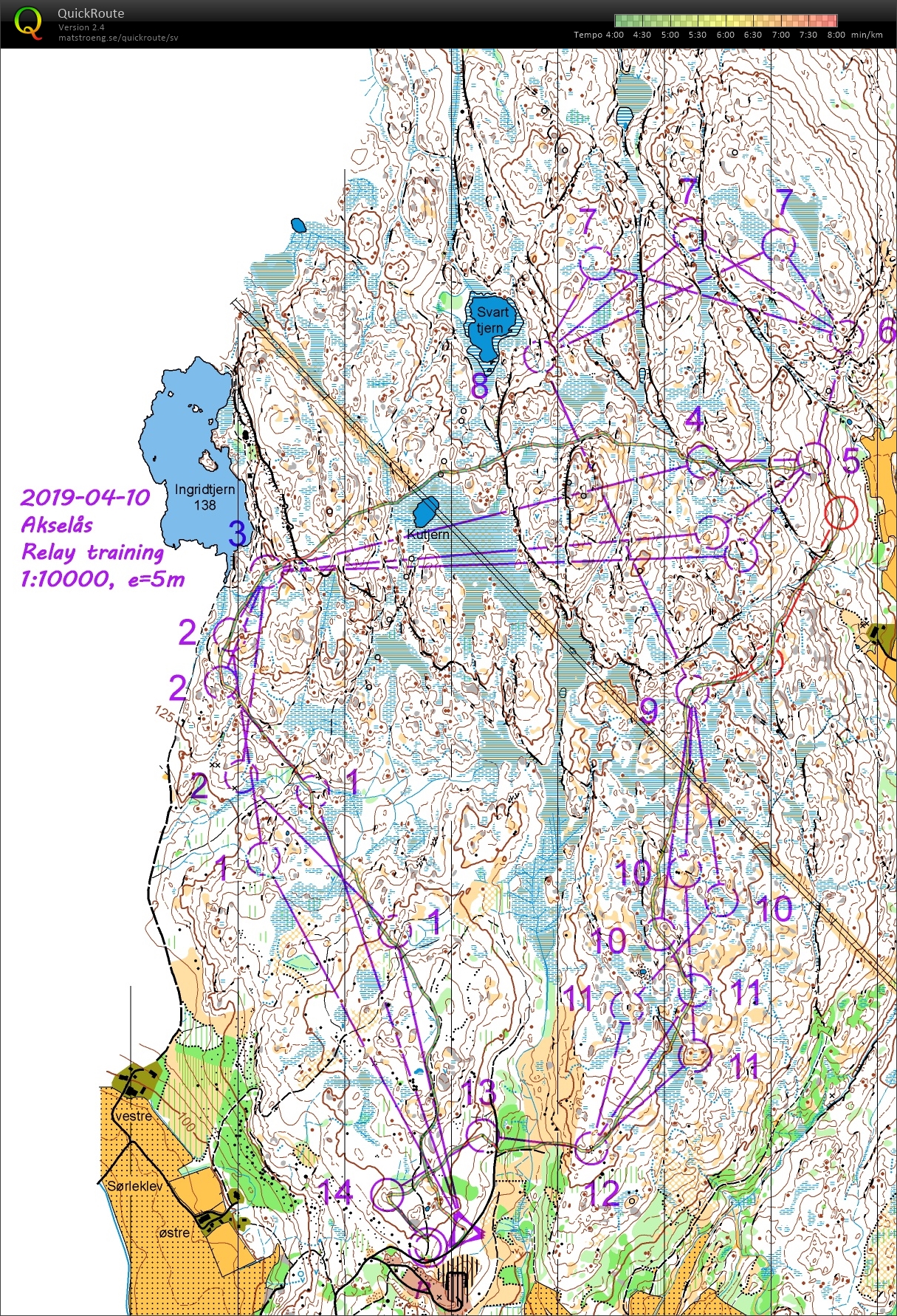 VM-läger Norge Pass 6 "Stafetträning" (10.04.2019)