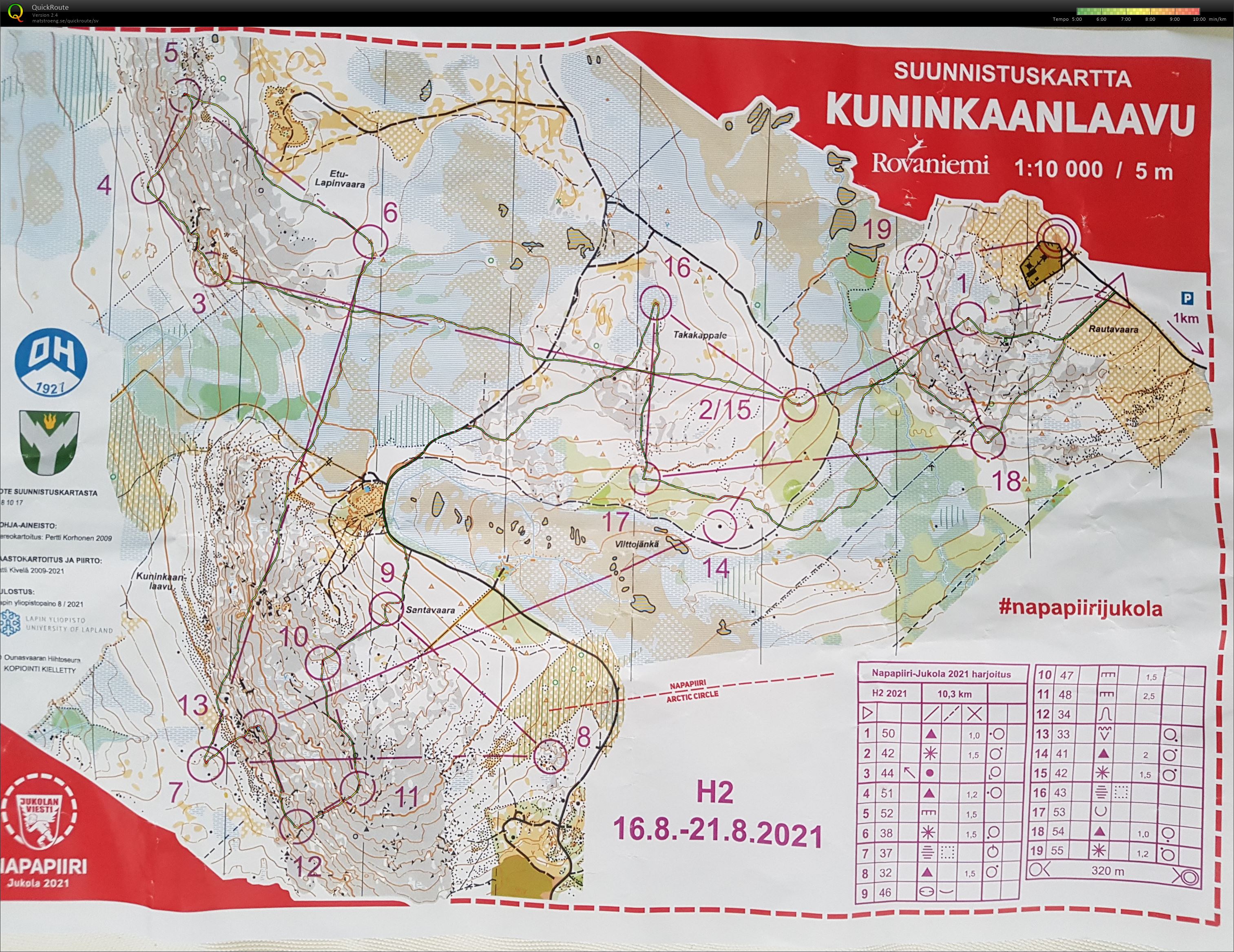 Jukolaträning #2 - Kuninkaanlaavu (20/08/2021)