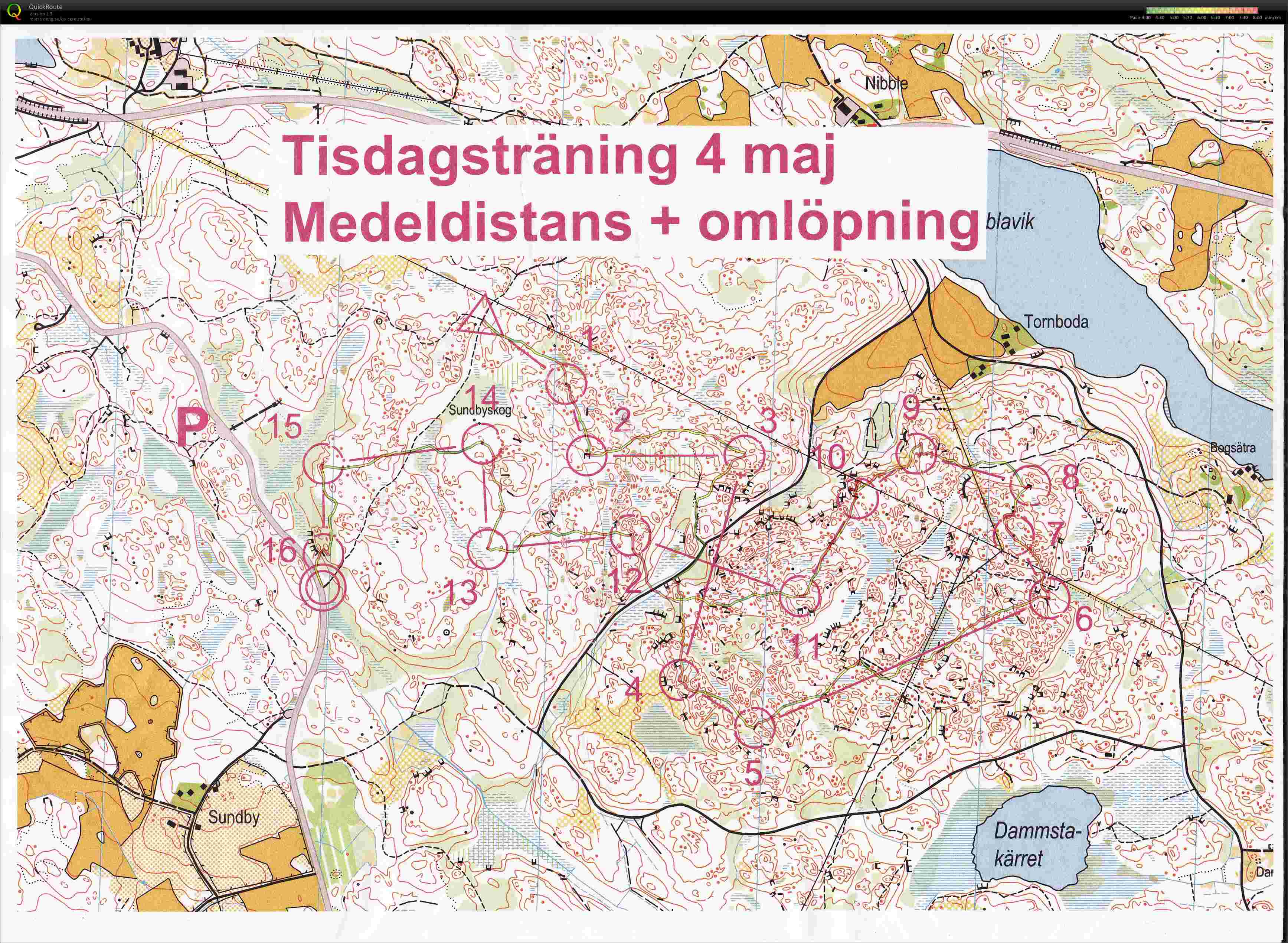 Medeldistans + Omlöpning (2010-05-04)