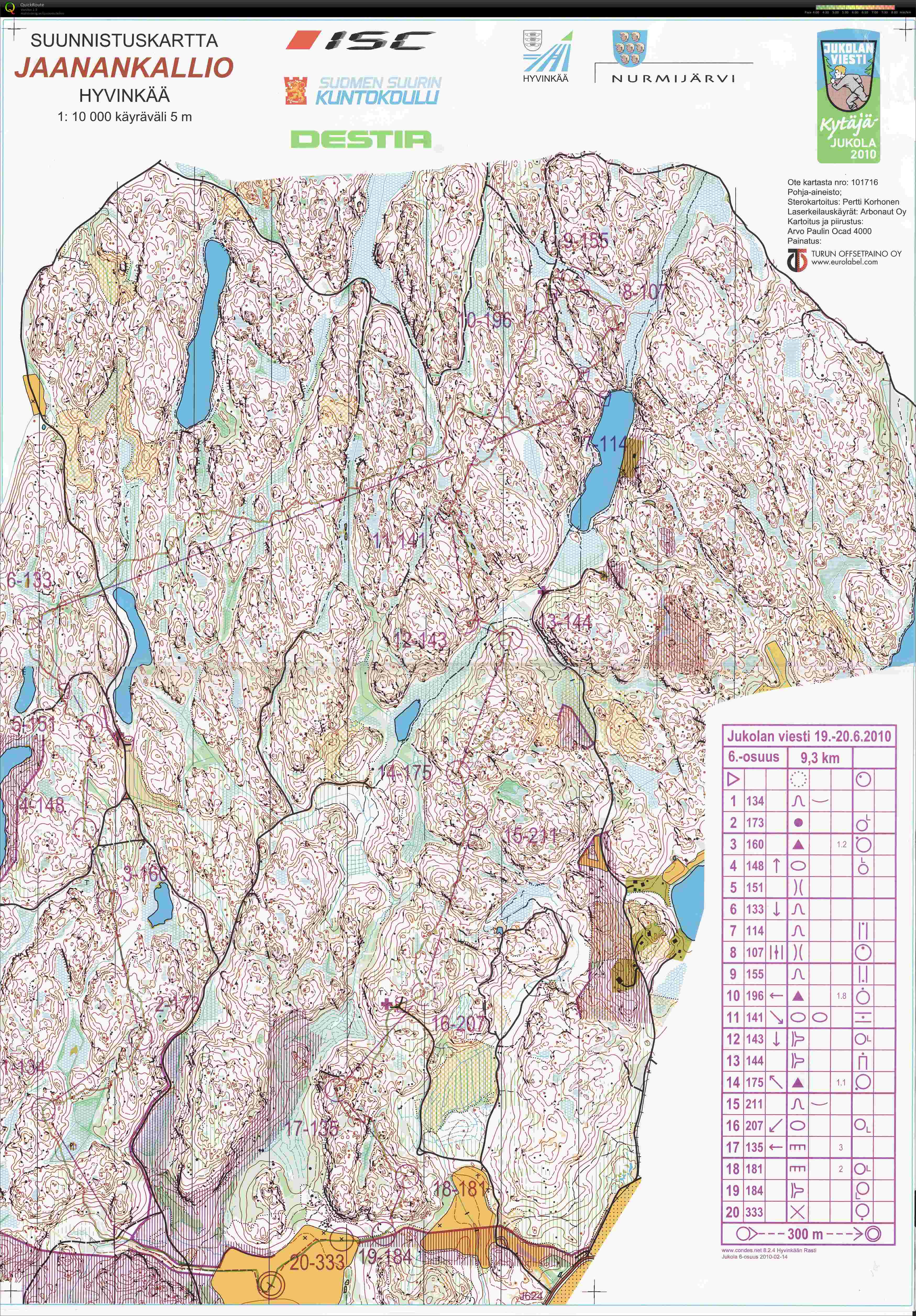 Jukola, Leg 6 (2010-06-20)