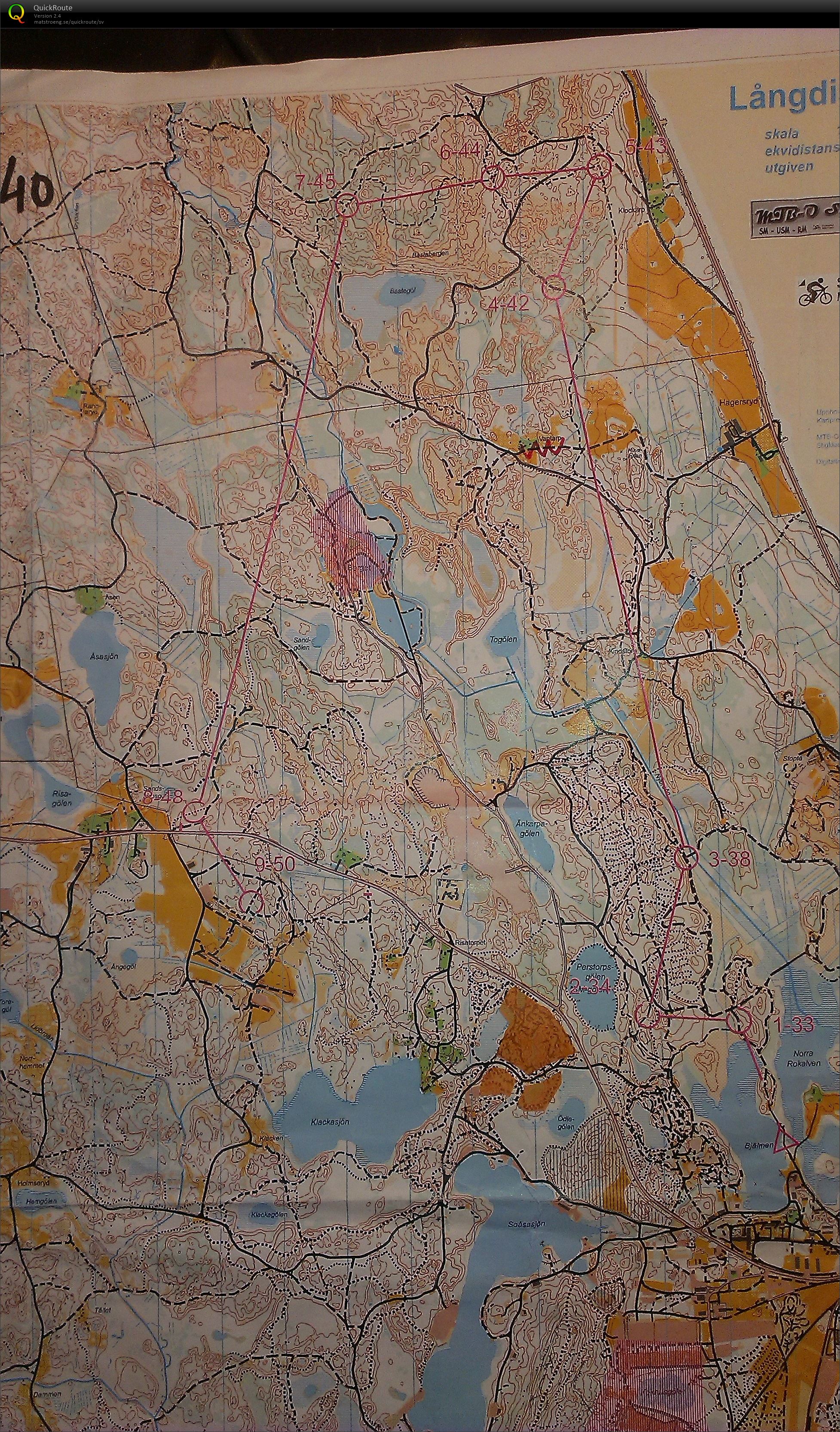 MTBO SM Lång (del 1) (09-08-2014)