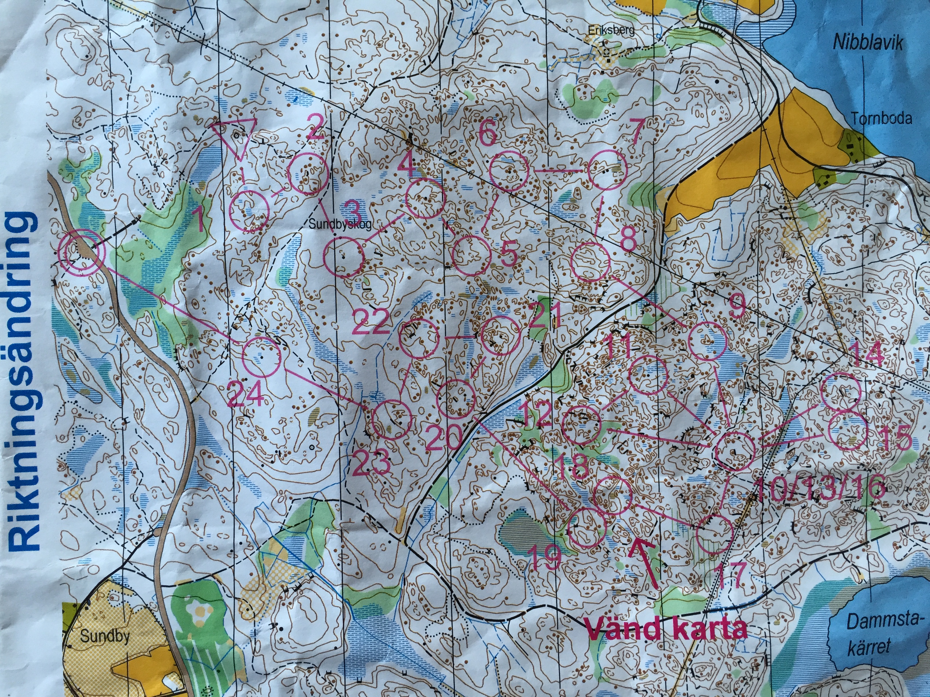 Dagträning riktningsändringar (2015-02-25)