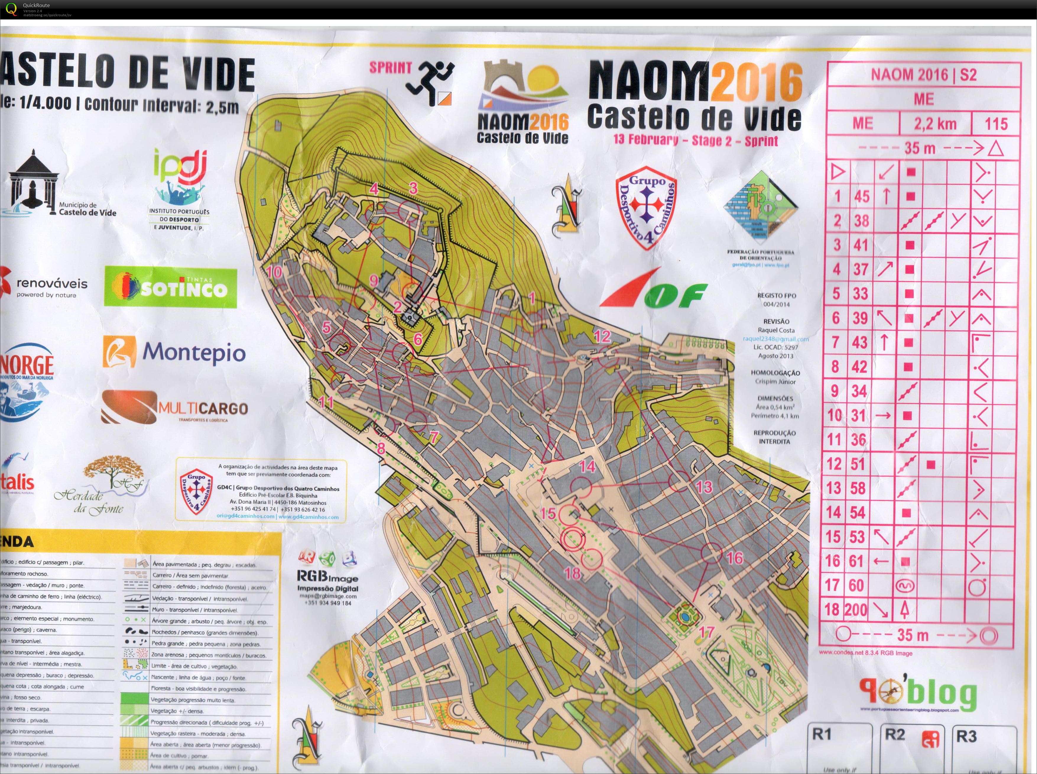 Night Sprint-O Castelo de Vide (13/02/2016)