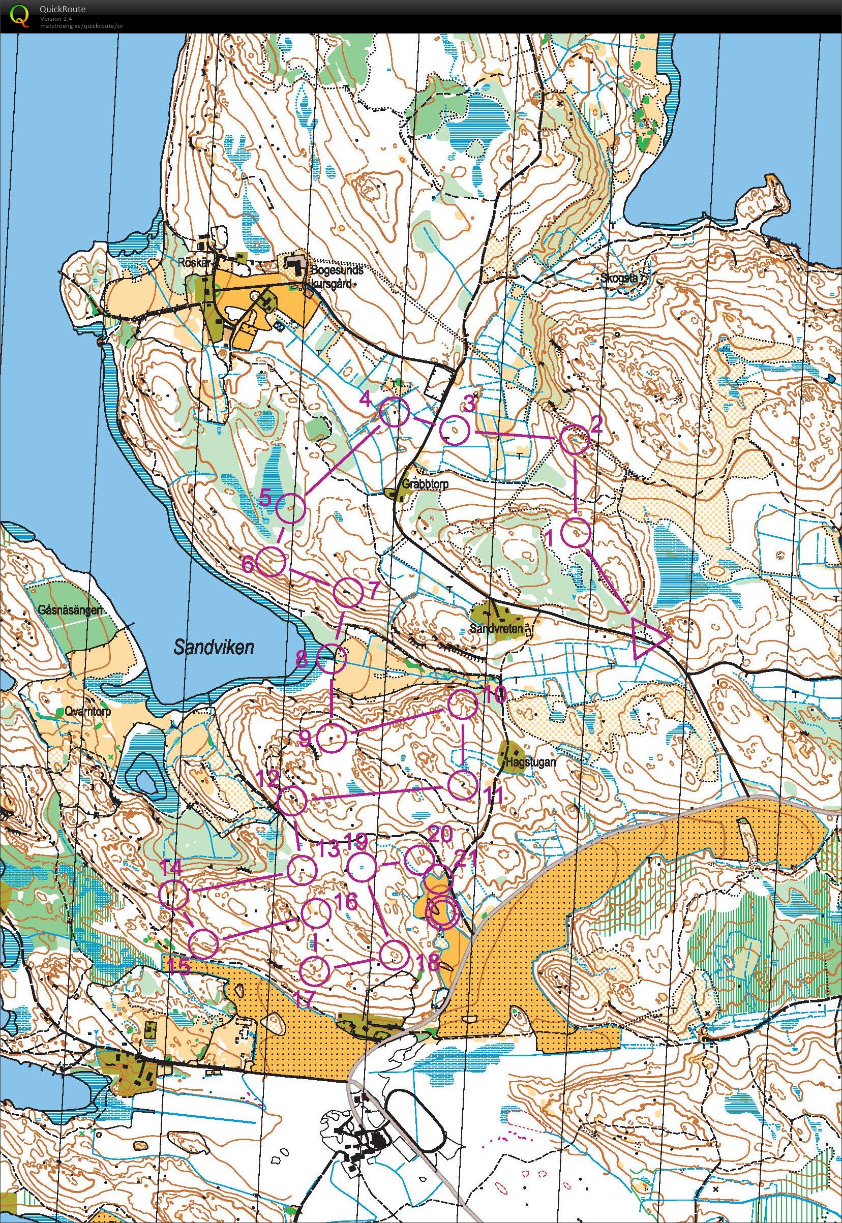 Träning H21banan Solna OK:s tävling (19-04-2016)