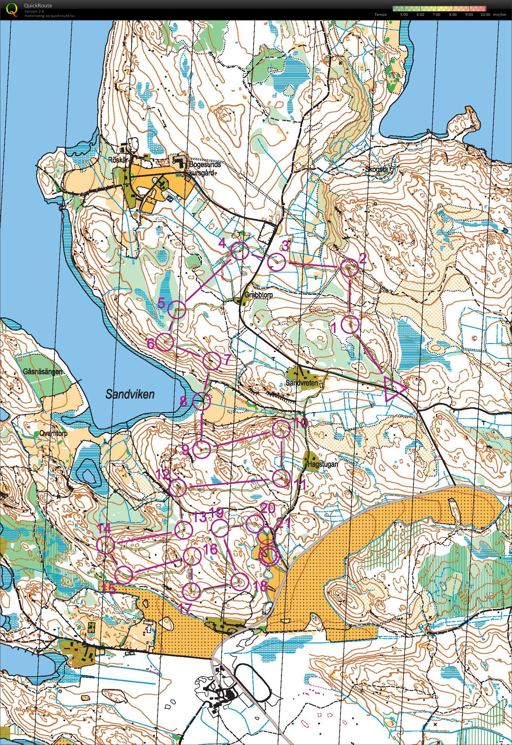 Träning H21banan Solna OK:s tävling (19.04.2016)